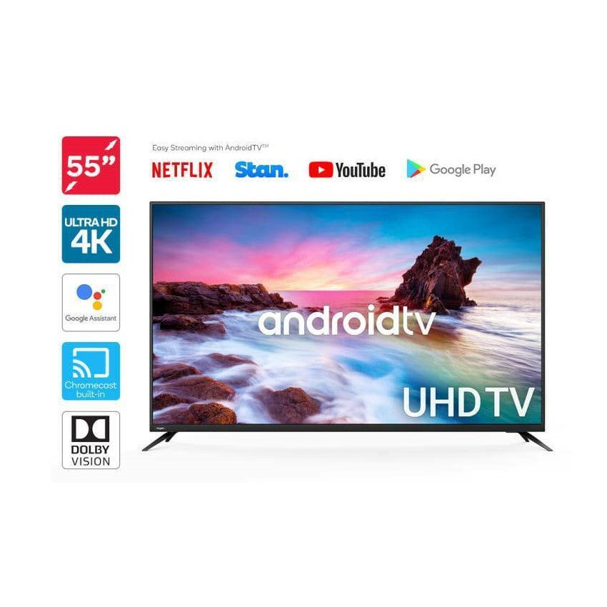 Kogan 55" Smart HDR 4K UHD Androud TV Series 9 - Ex Display Models