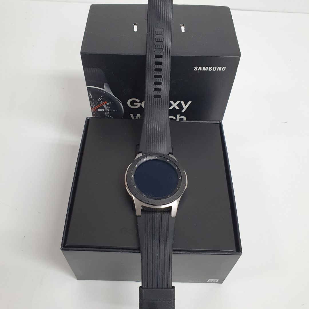 Samsung Galaxy Watch 46mm Bluetooth SM-R800 - Silver – Shopperholic ...